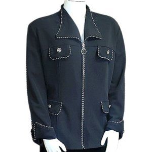 EBONY Women's Black Knit Blazer